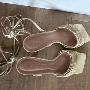 Raye Simon Heel in Bone White size 10